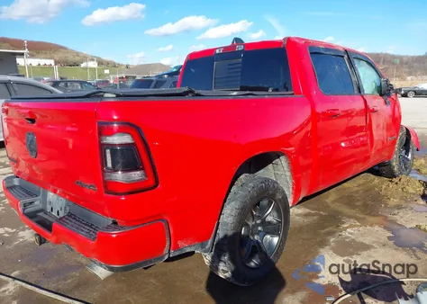 2021 Ram 1500 Big Horn 4X4 5'7 Box from USA, damaged, VIN 1C6SRFFT0MN512196